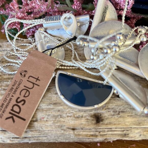 Boho Silver Blue Statement Necklace The Sak Jewelry - Picture 7 of 7